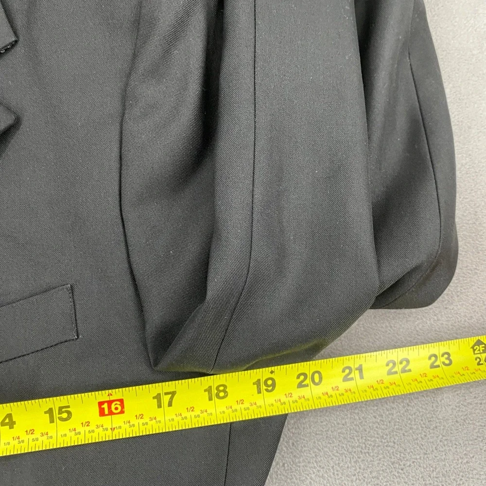 Casa Vincente Mens Black Three Button Hand Tailored Blazer Jacket Designed Italy